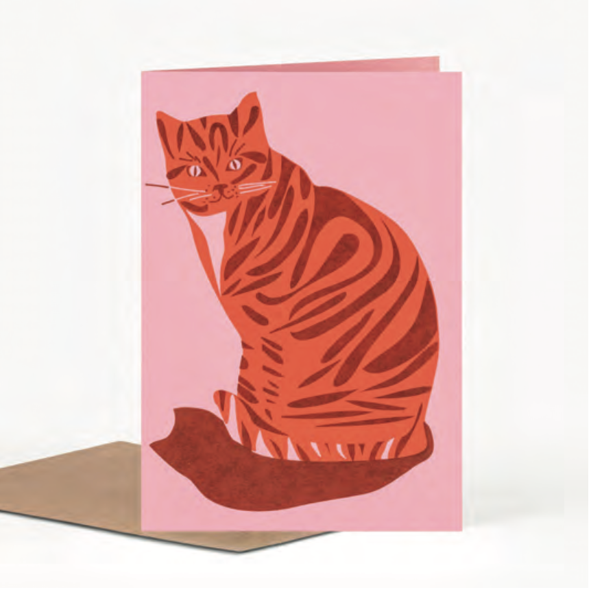 Card: Ginger Cat, by Pirrip Press