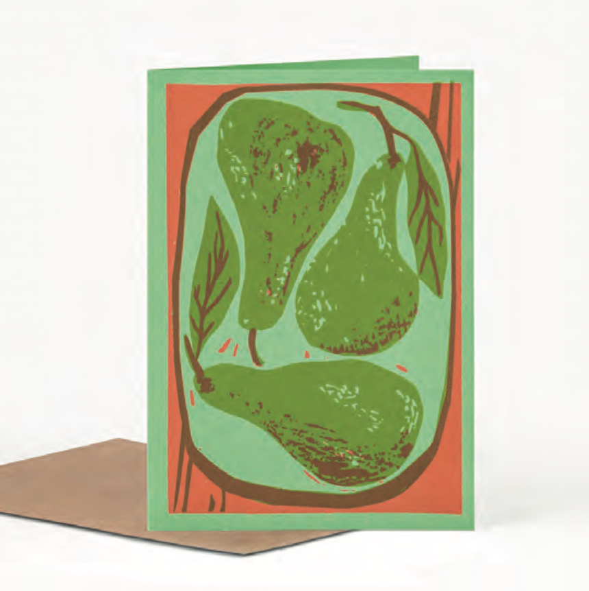 Card: Pears, by Pirrip Press