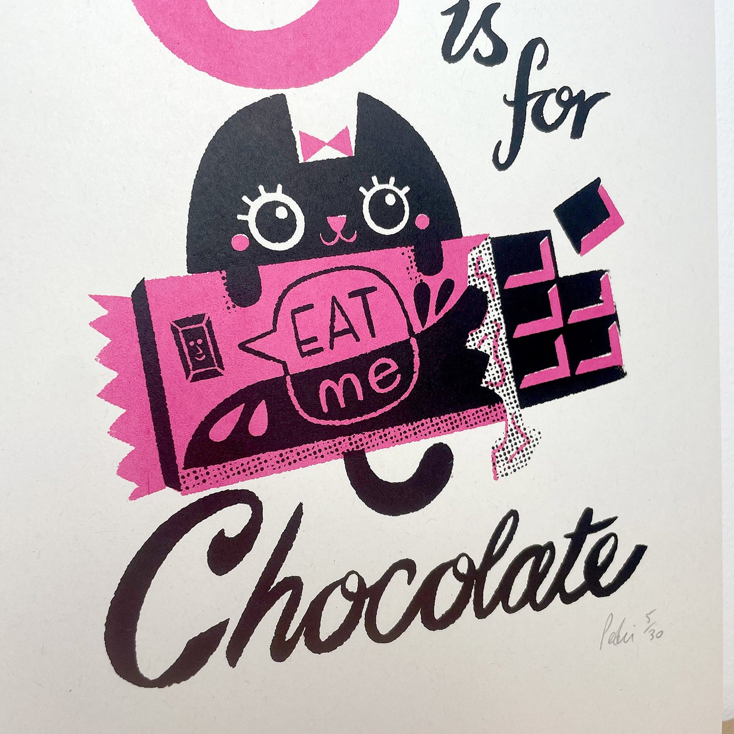 Print: C for Chocolate — by Peski Studio