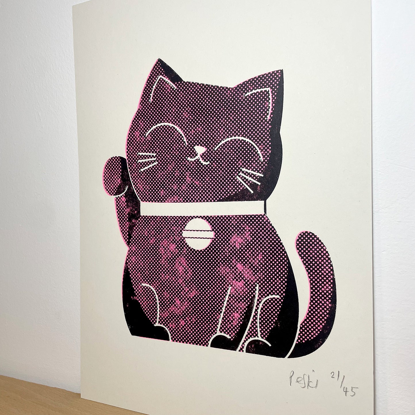 Print: Maneki Neko — by Peski Studio