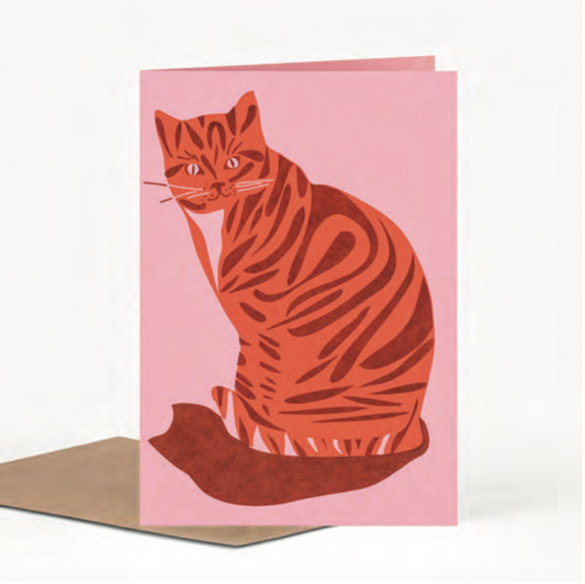 Card: Ginger Cat, by Pirrip Press
