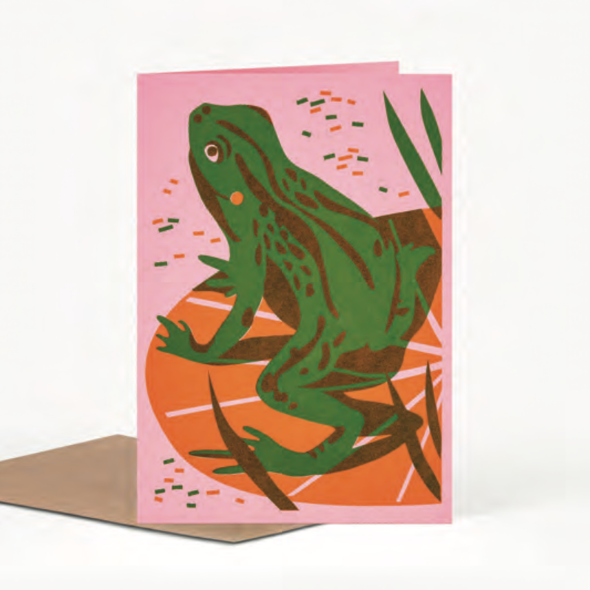Card: Frog, by Pirrip Press