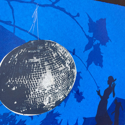 Print: Tiny Glitterball Moon — by Anna Marrow
