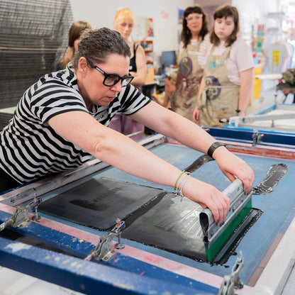 Introduction to screen printing, print your own Bristol poster
