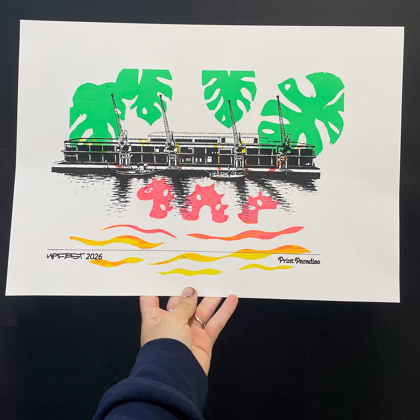 Introduction to screen printing, print your own Bristol poster