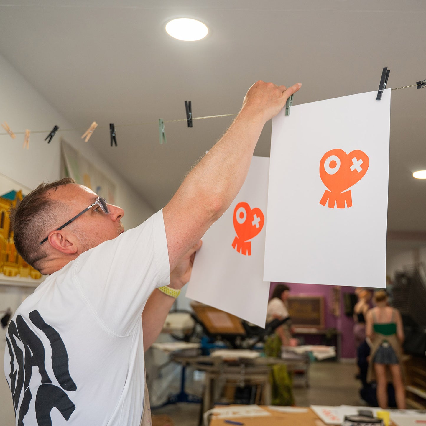 Introduction to screen printing, print your own Bristol poster