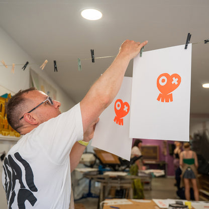 Introduction to screen printing, print your own Bristol poster