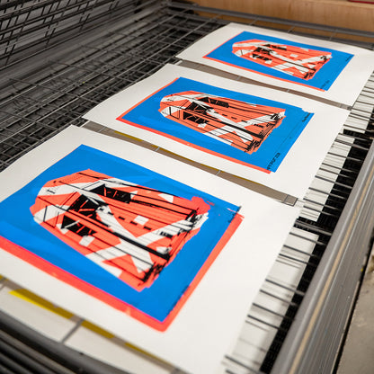 Introduction to screen printing, print your own Bristol poster