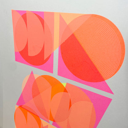 Print: Neon Shapes (3x3) — by Lea Lloyd