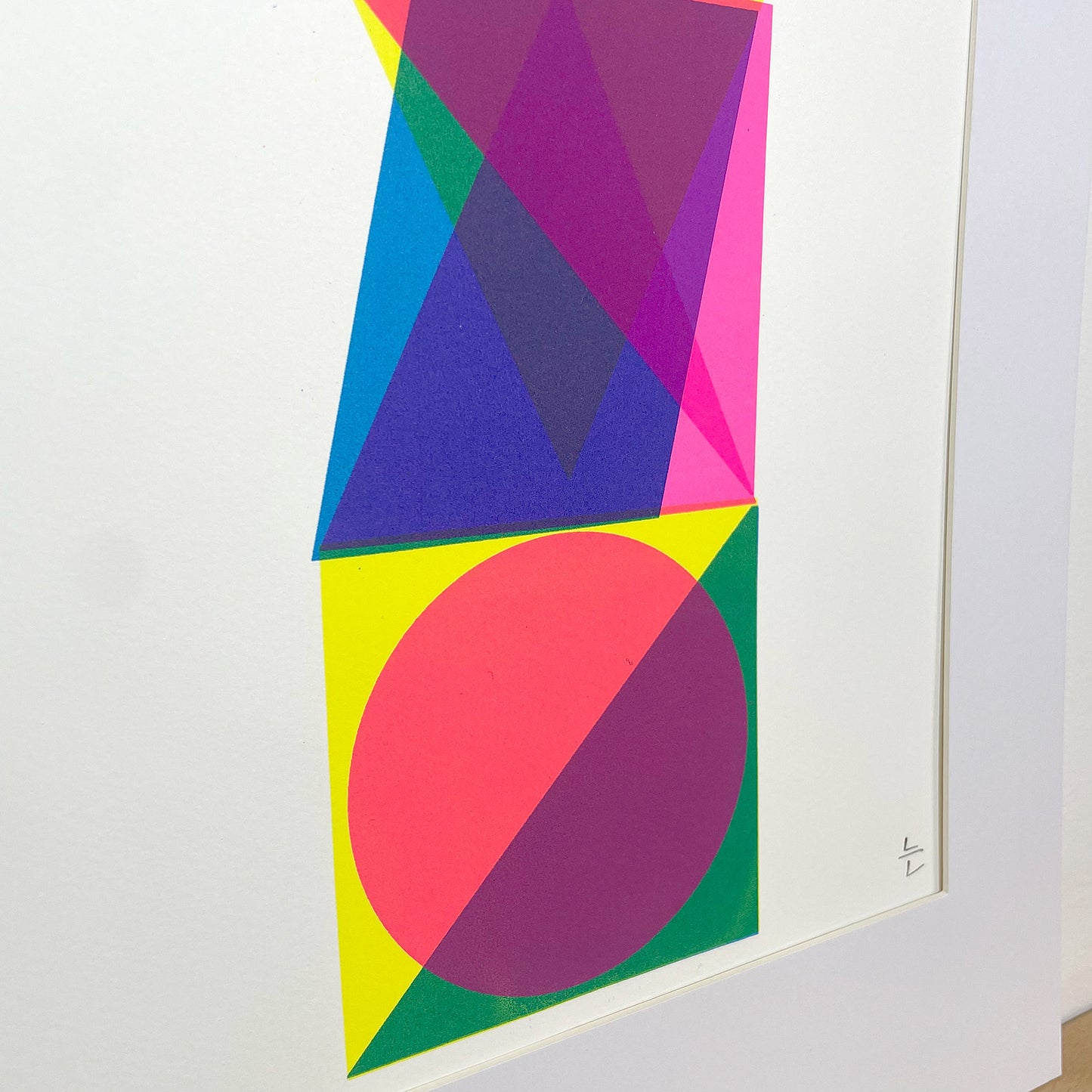 Print: Neon Shapes (Column) — by Lea Lloyd