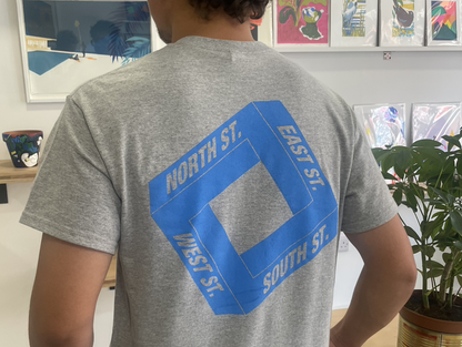T-shirt, NESW Grey back