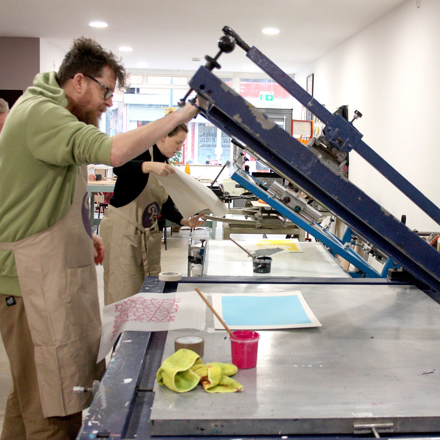 Introduction to screenprinting — one day class