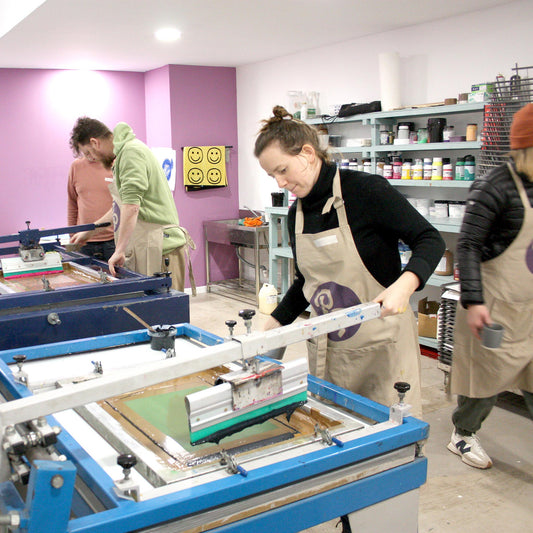 Introduction to screenprinting — one day class