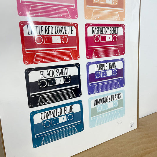 Print: Prince tapes — by Dave Hall