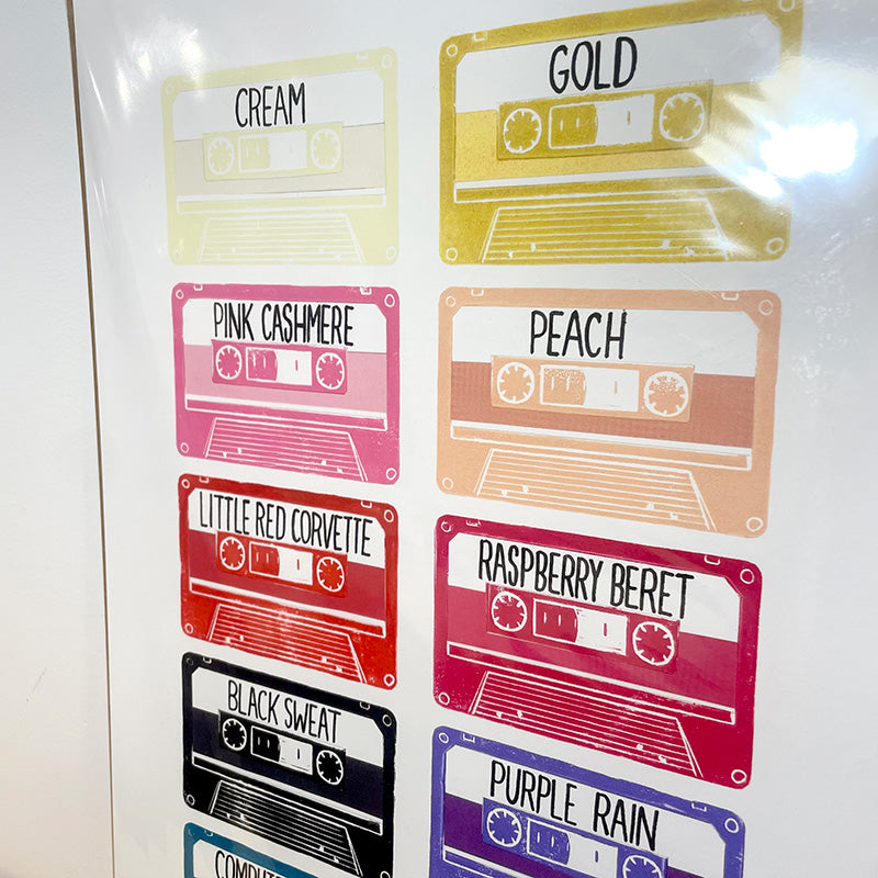 Print: Prince tapes — by Dave Hall