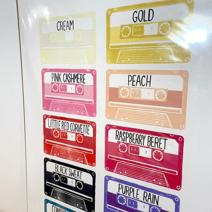 Print: Prince tapes — by Dave Hall