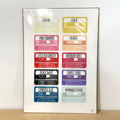 Print: Prince tapes — by Dave Hall