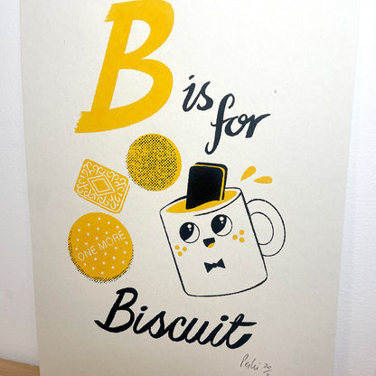 Print: B for Biscuit — by Peski Studio