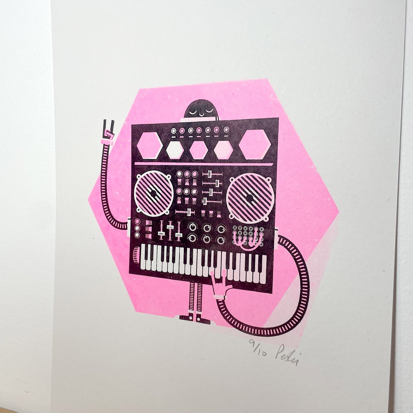 Print: Pink Robot — by Peski Studio