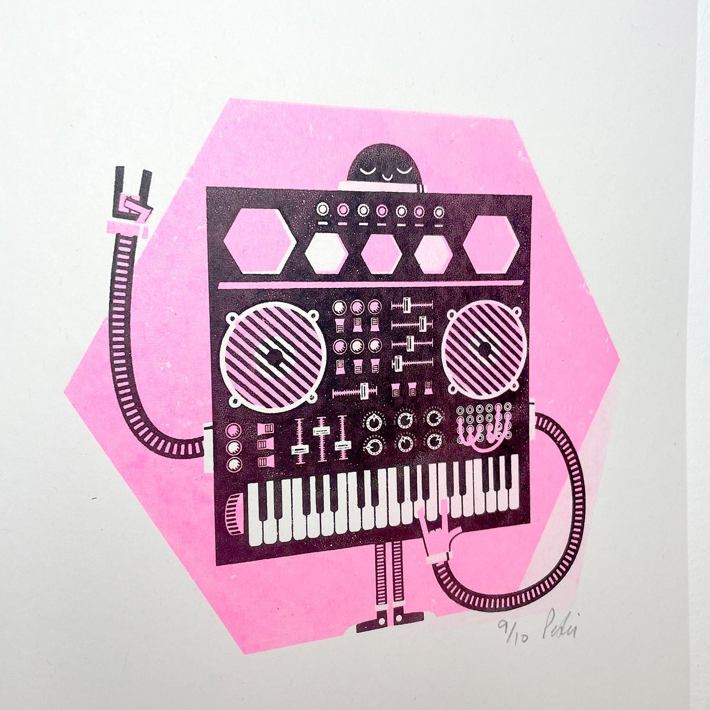 Print: Pink Robot — by Peski Studio