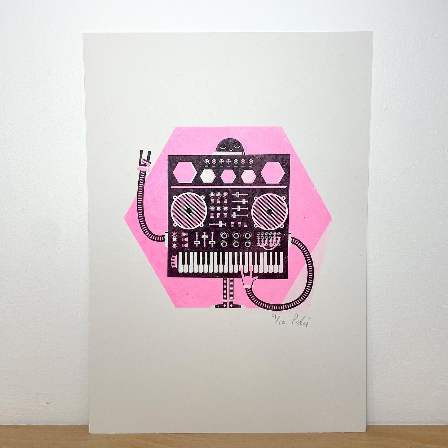 Print: Pink Robot — by Peski Studio