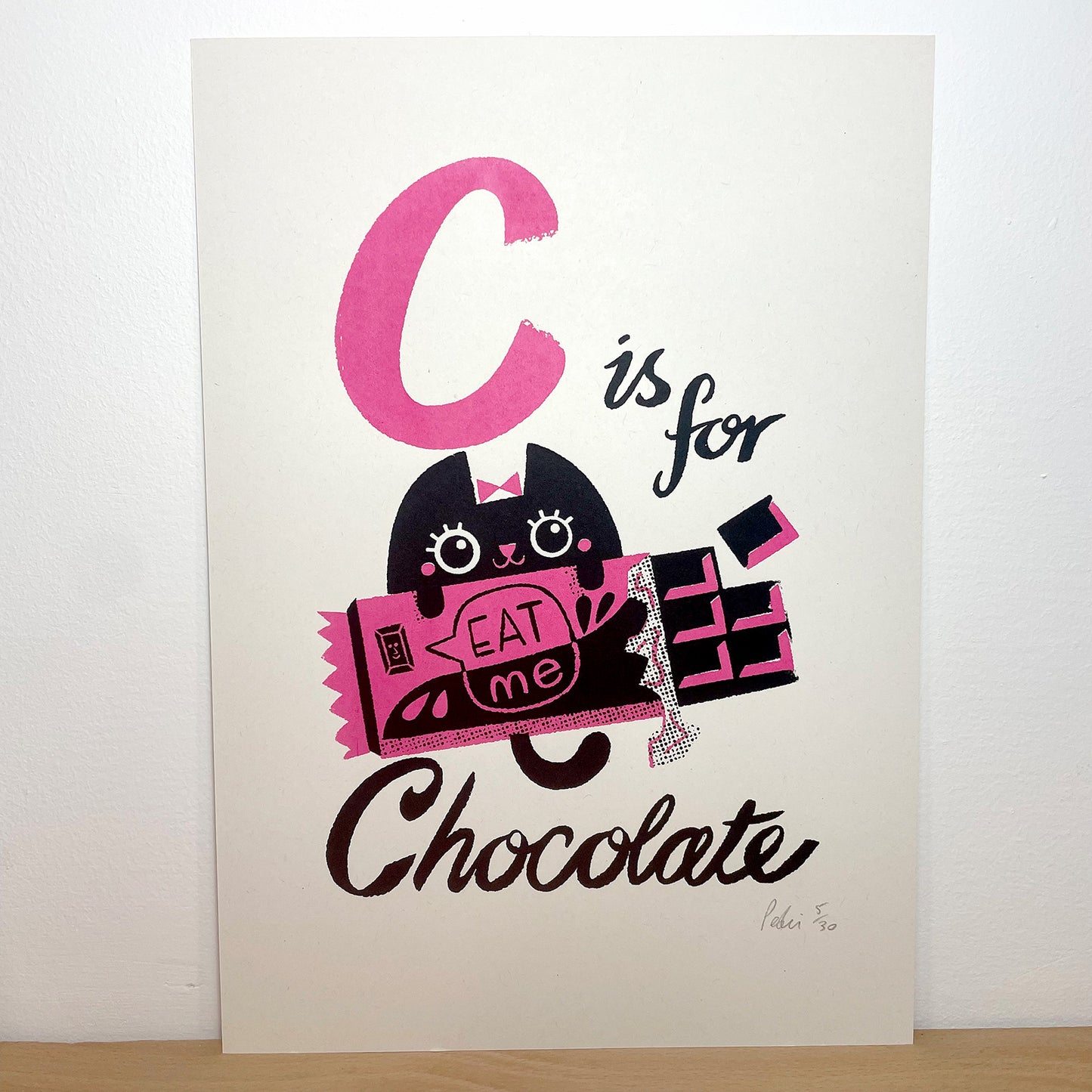 Print: C for Chocolate — by Peski Studio