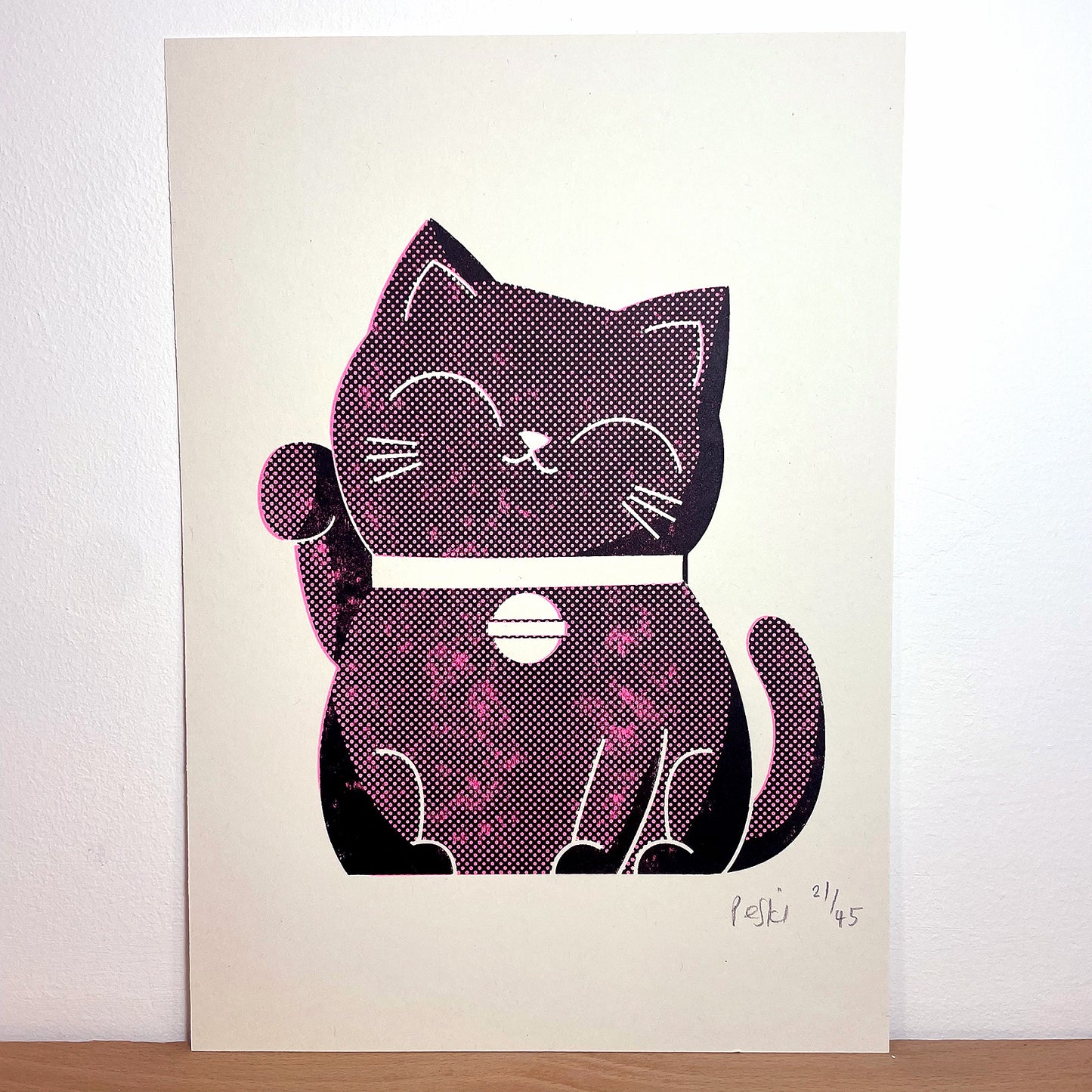 Print: Maneki Neko — by Peski Studio
