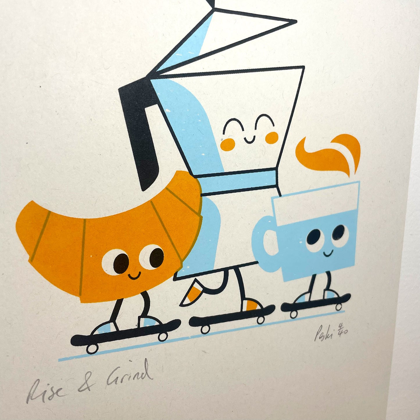 Print: Rise & Grind — by Peski Studio