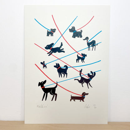 Print: Walkies — by Peski Studio